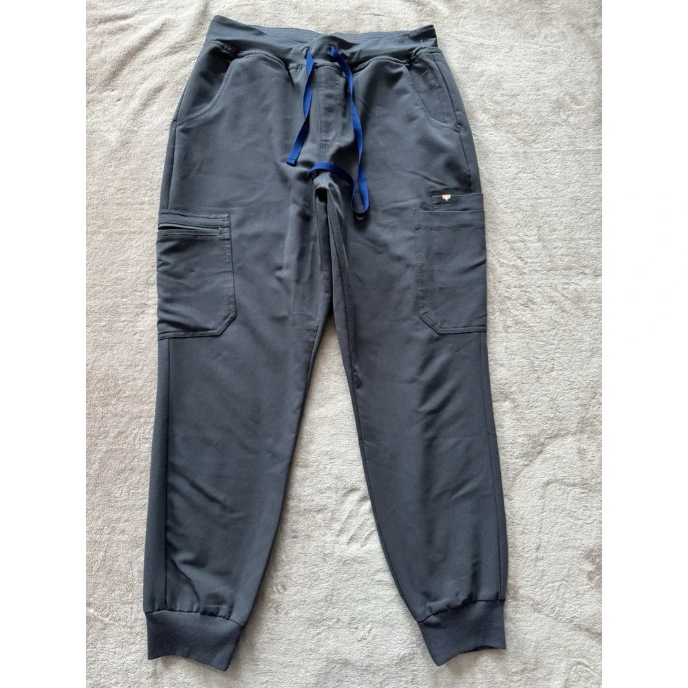 FIGS Women's Technical Collection Livingston grey scrub pants Sz M